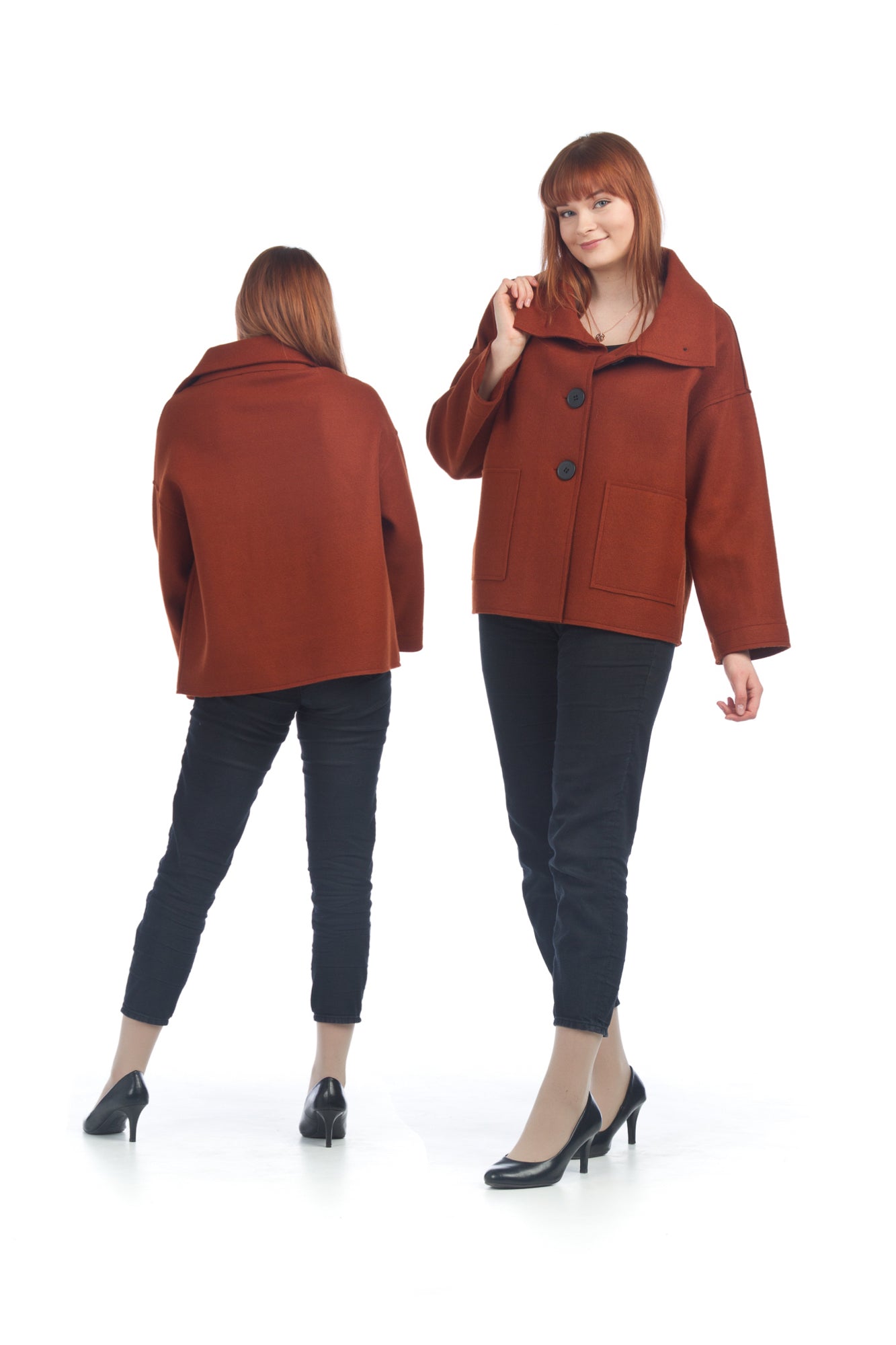 RUST Thick Fabric Short Jacket