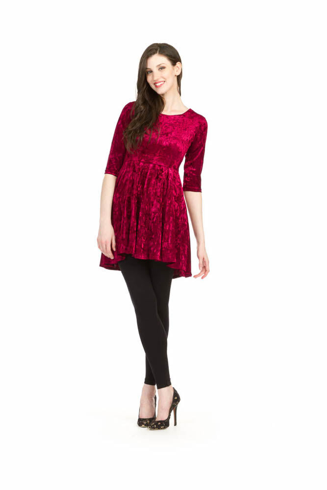 BLACK Velvet Fit and Flare Dress