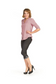 BLACK Denim Look Capri Leggings with Contrast Side Button