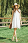 WHITE Eyelet Sleeveless Dress