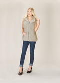 BEIGE Shag Faux Fur Vest