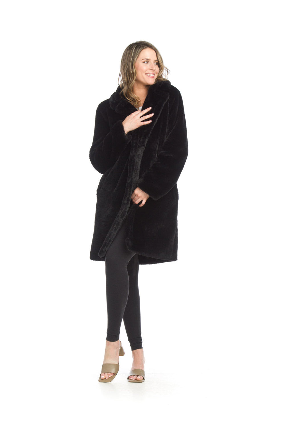 BLACK Faux Fur Classic Jacket