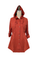 RUST Lightweight Button Front Hooded Top