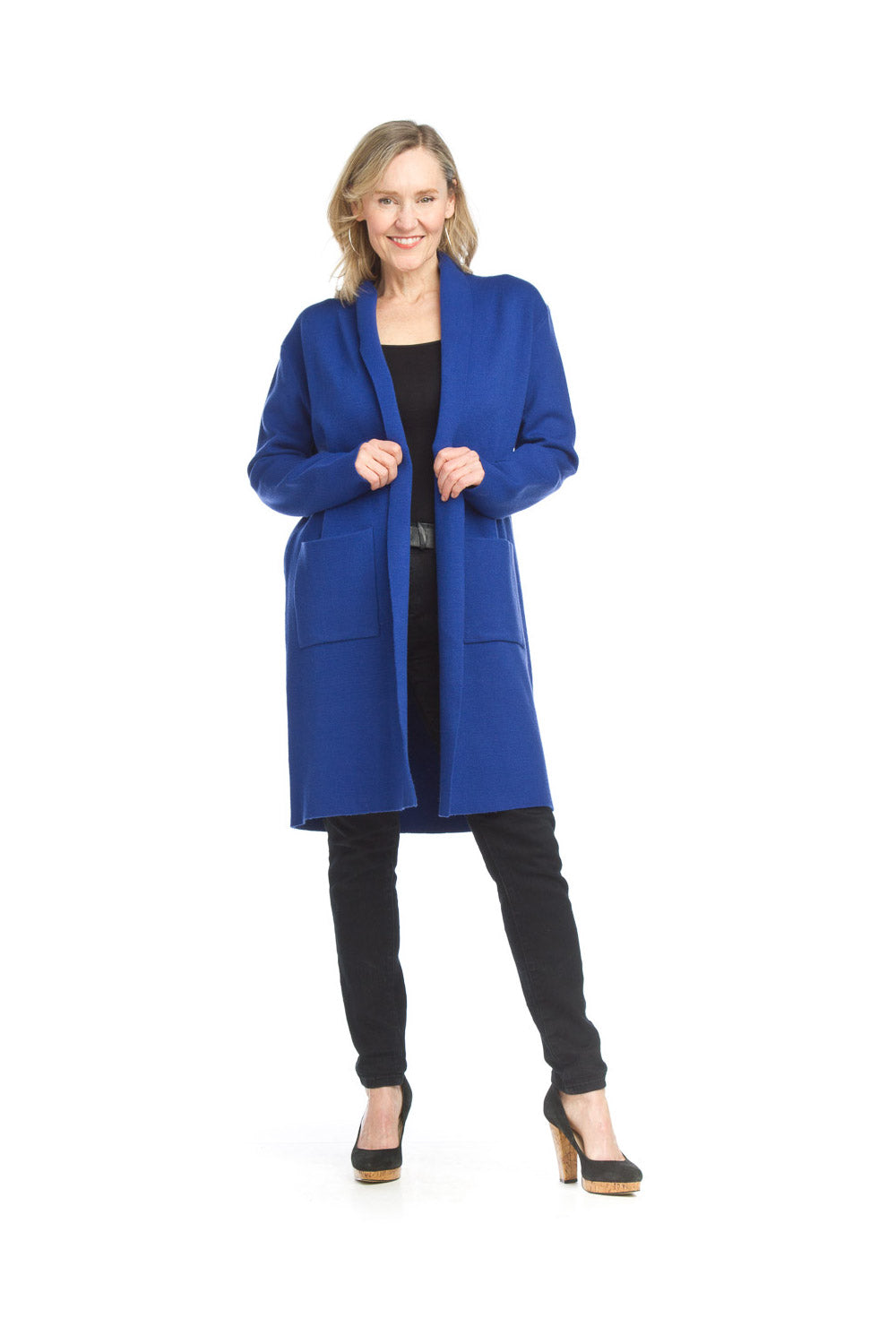 COBAL Lapel Coatigan with Pockets