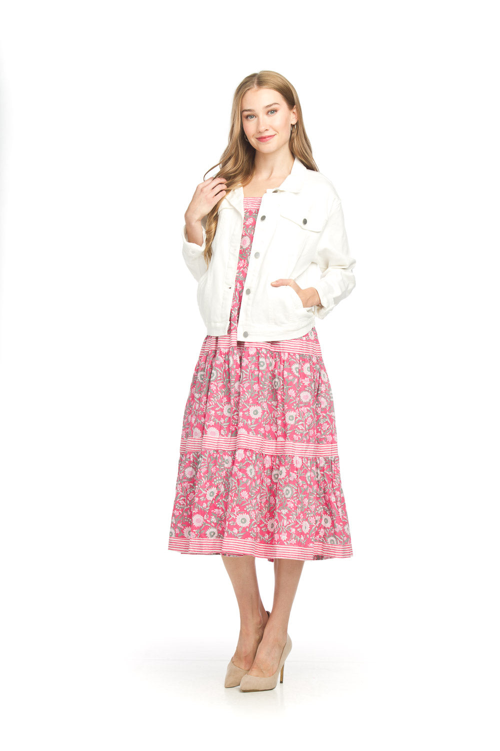 WHITE Denim Stretch Jacket