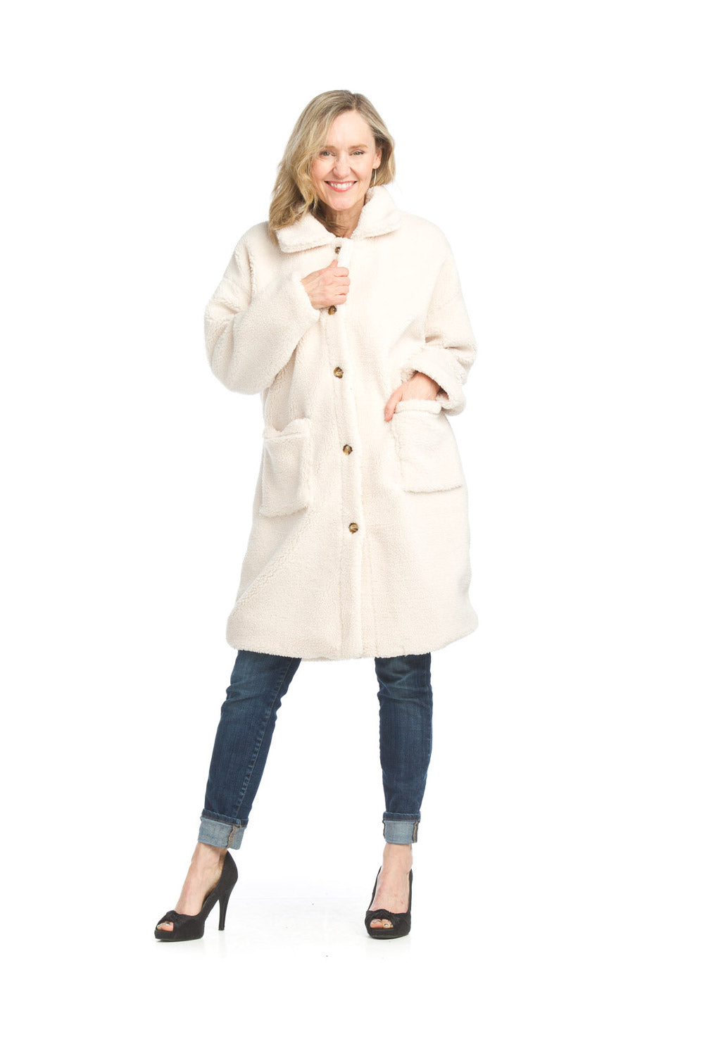 Teddy Bear Coat With Pockets