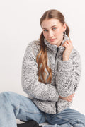 Faux Fur Zip Jacket with Pockets