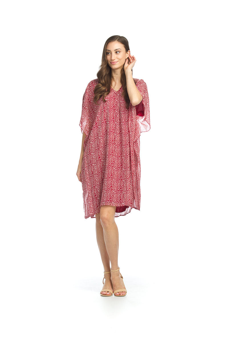 RED Spotted Batwing Coverup