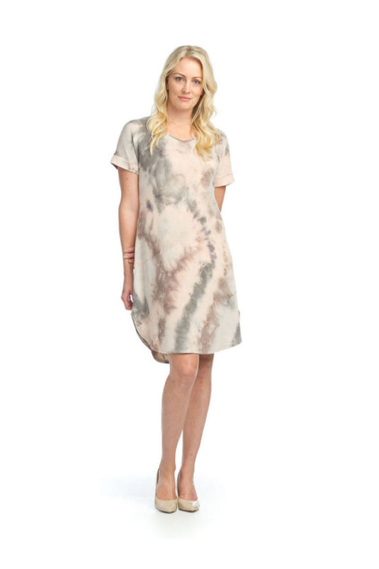 MOCHA Tie Dye Stretchy T Shirt Dress