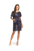 NAVY Abstract & Mandala Print Cotton Blend Tshirt Dress