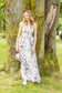 WOODS Tropical Print Stappy Crossover Maxi Dress