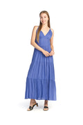 ROYAL Deep V Tiered Maxi Dress with Adjustable Straps