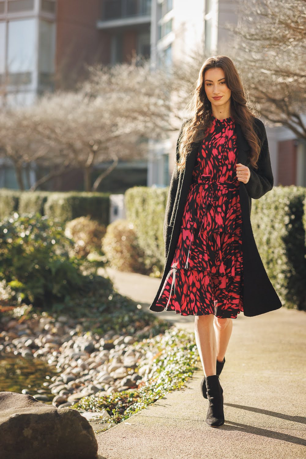 Knit Lapel Coatigan with Pockets
