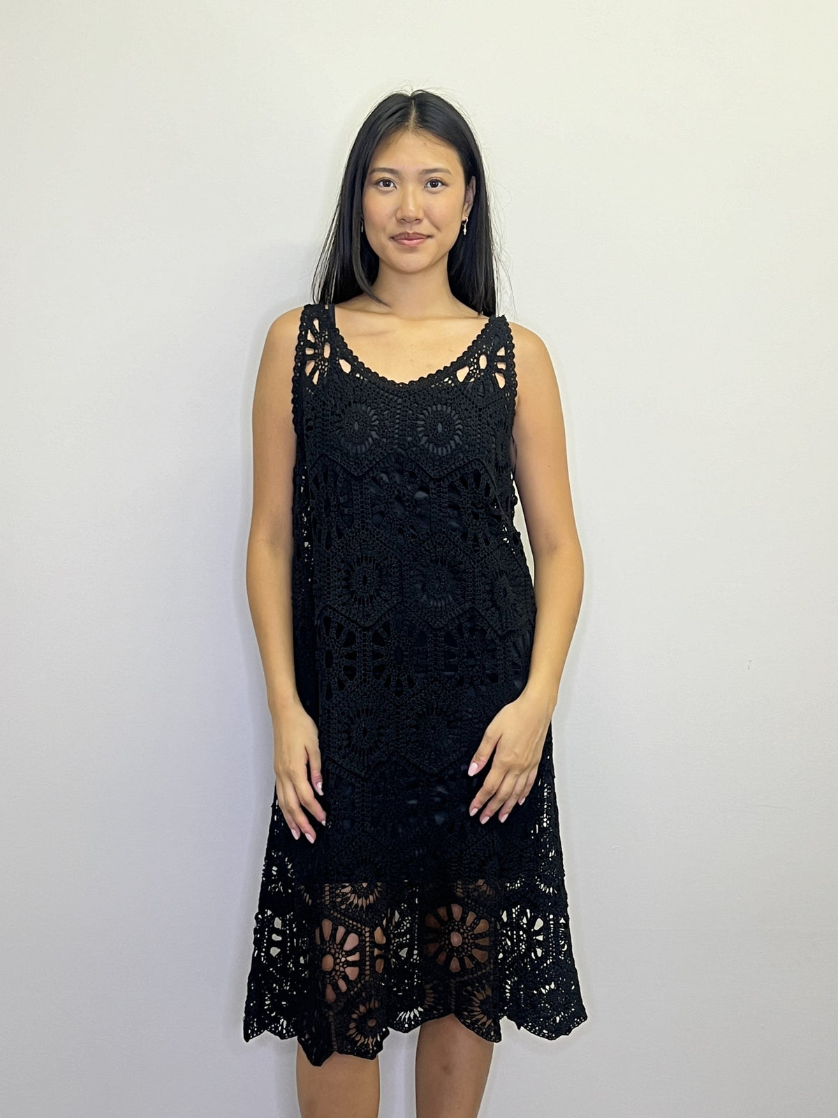 Crochet Maxi Dress Without Lining