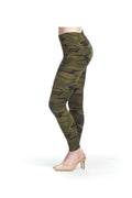 KHAKI Camo Print Knit Leggings