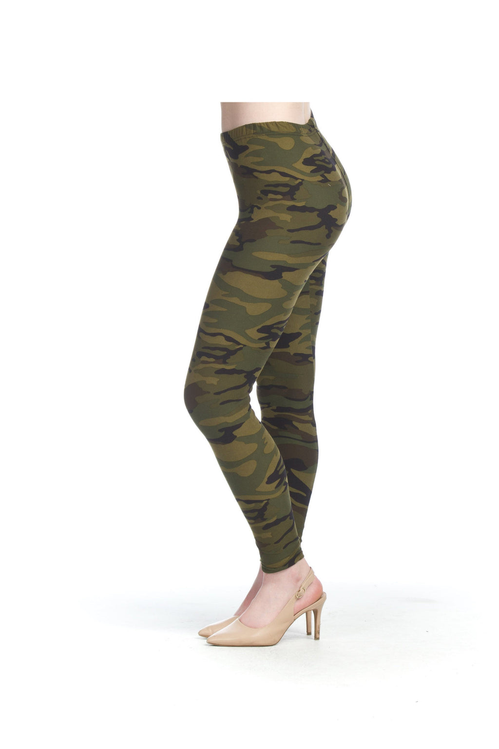 Camo Print Knit Leggings