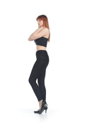 BLACK Denim Look High Waist Jeggings