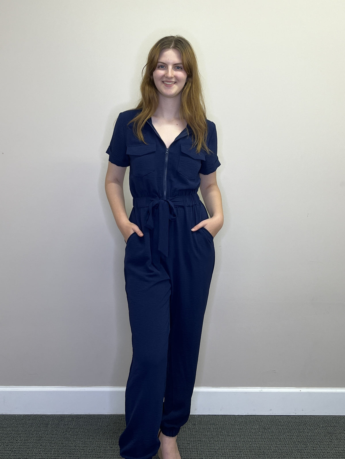 Short Sleeve Jogger Bottom Jumpsuit