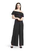 Black OTS Jumpsuit with Pockets & Back Zip