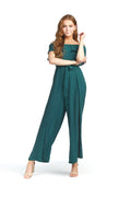 Green OTS Jumpsuit with Pockets & Back Zip