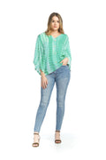 GREEN Tie Dye Batwing coverup Style