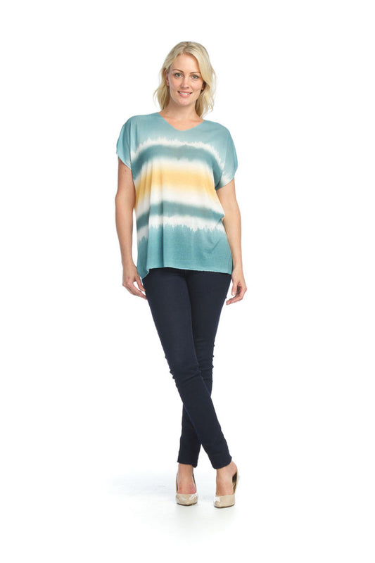 MULTI Dip Dye Stretch T Shirt