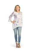 LILAC Watercolor Floral Layered Blouse