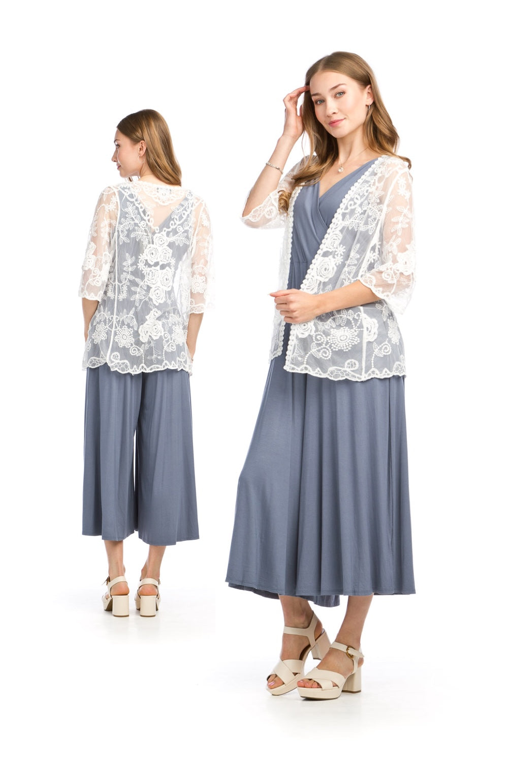 Embroidered Floral Coverup