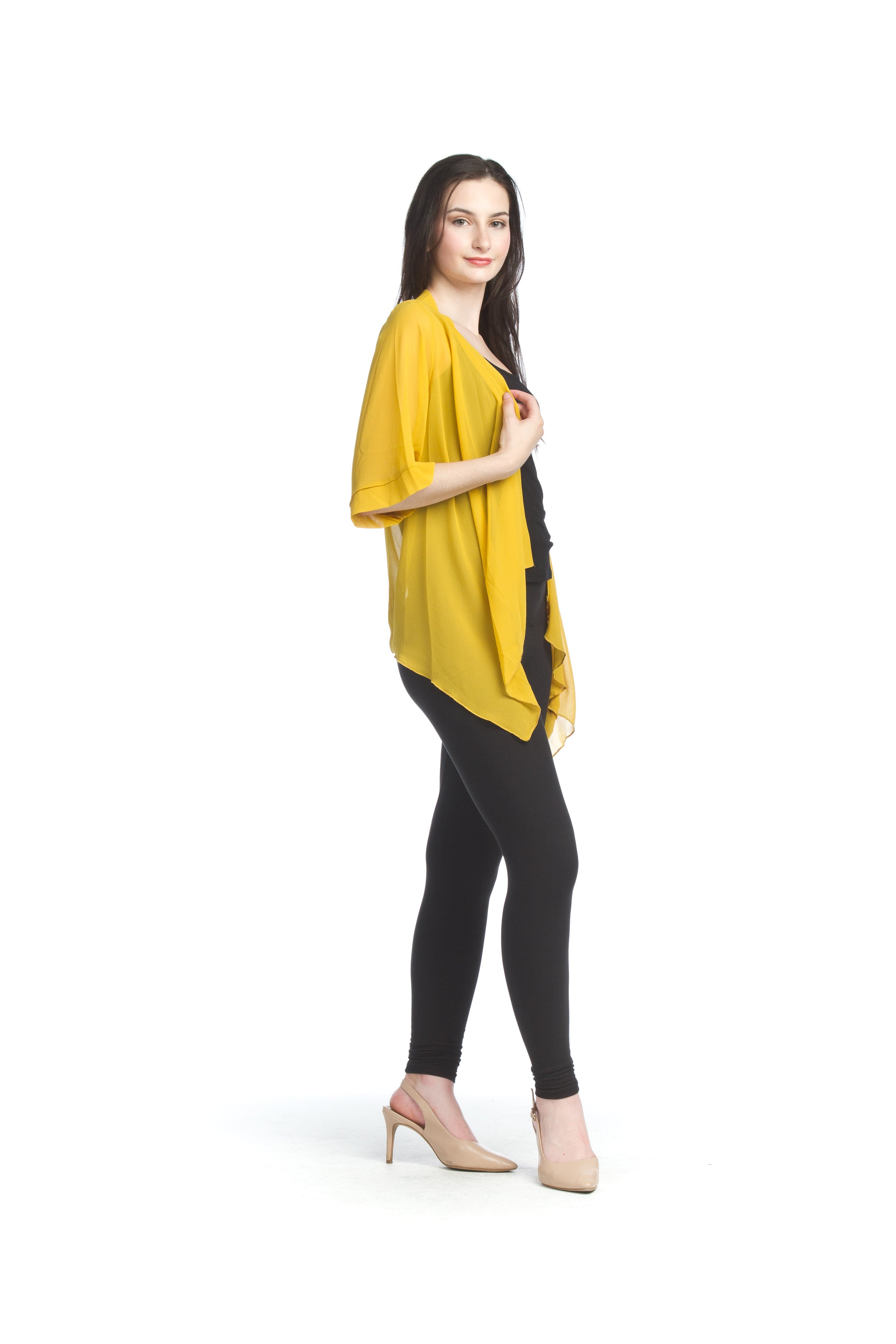 mustard Sheer Coverup