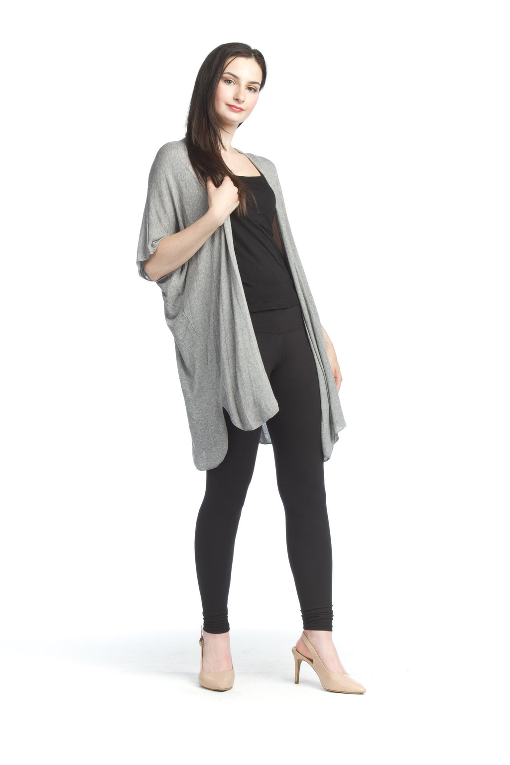 grey Lightweight Stretchy Coverup