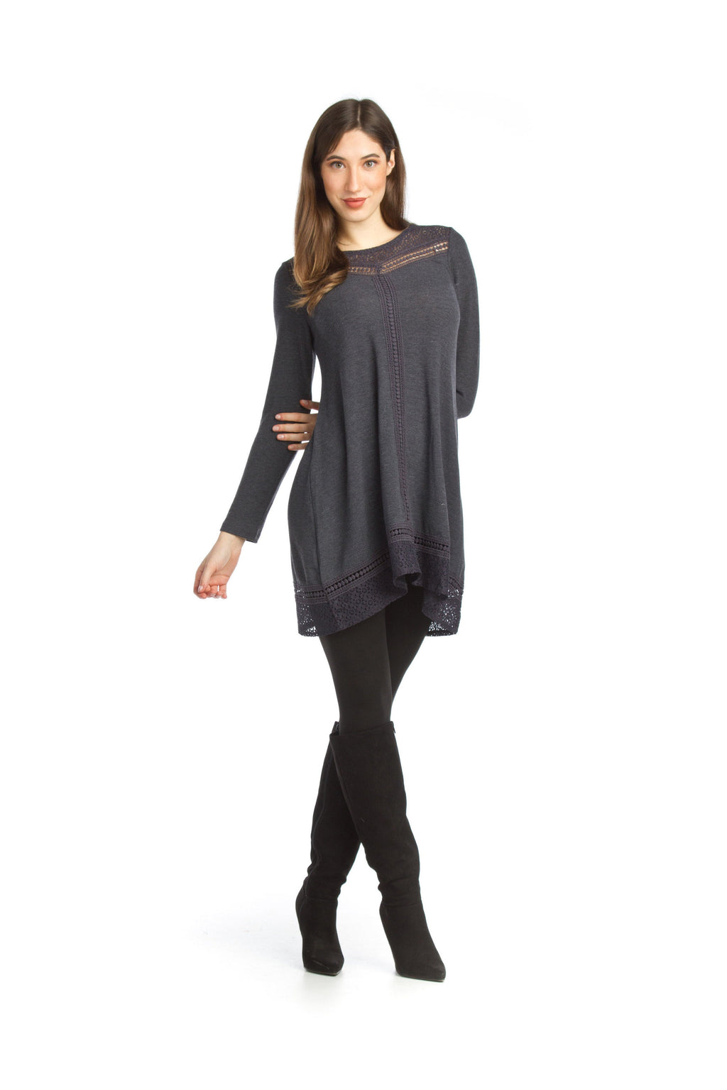 Emera Lace Inset Alline Sweater Dress