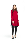 BURGN Georgett Hem & Back Keyhole A-Line Sweater Dress