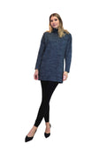 BLUE Heathered Cowl Neck Sweater Dress