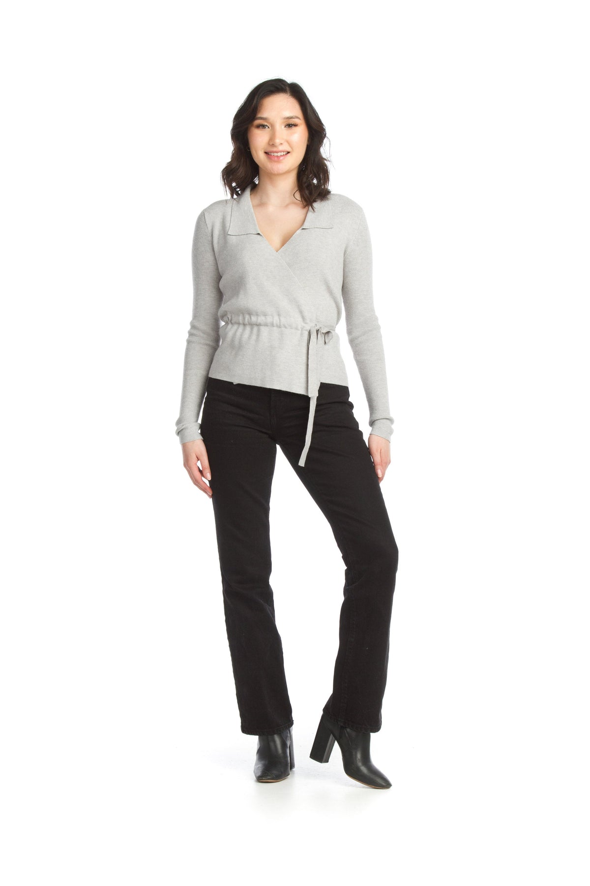 Wrap Style Sweater Top