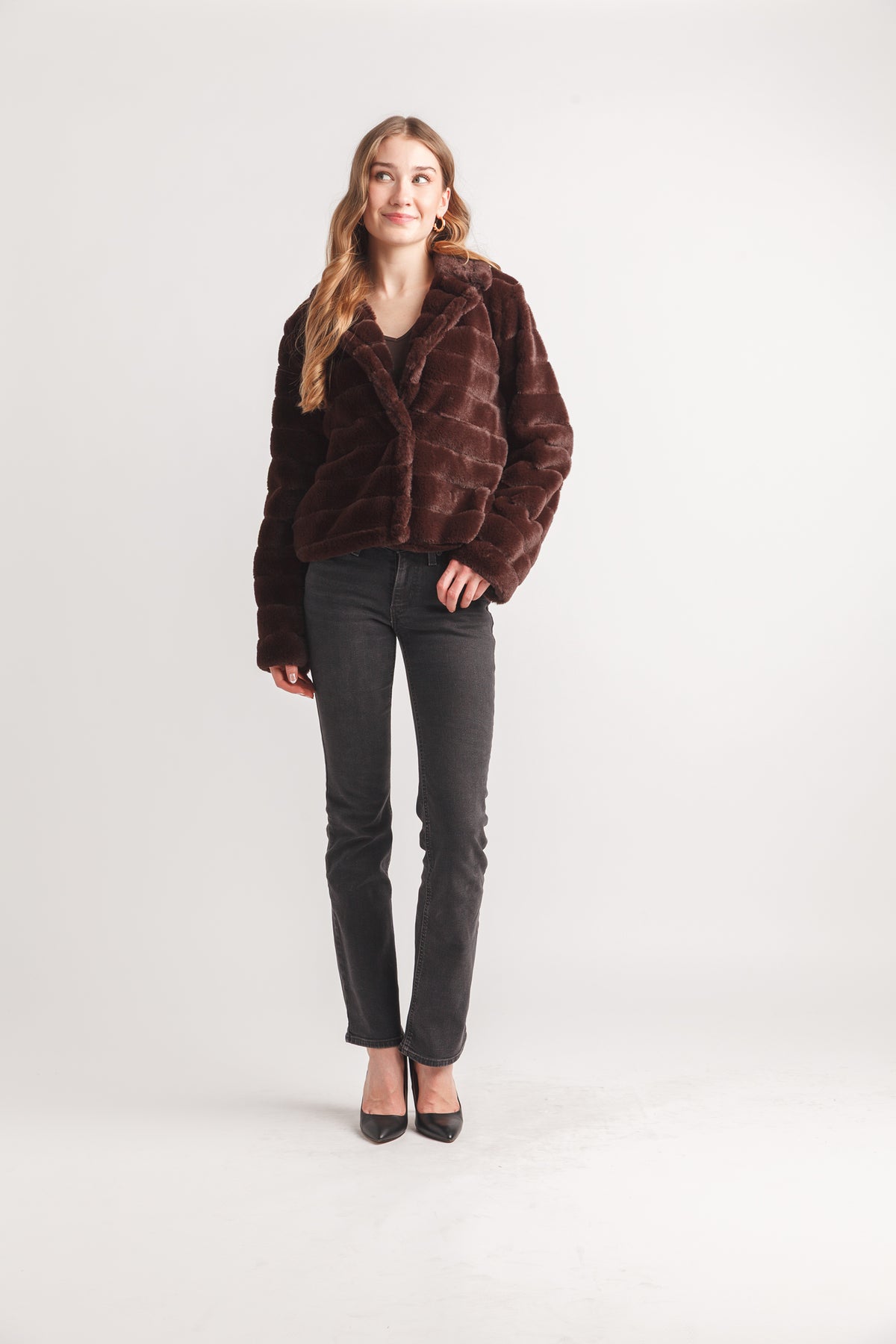 Button Up Aline Coat with Pockets