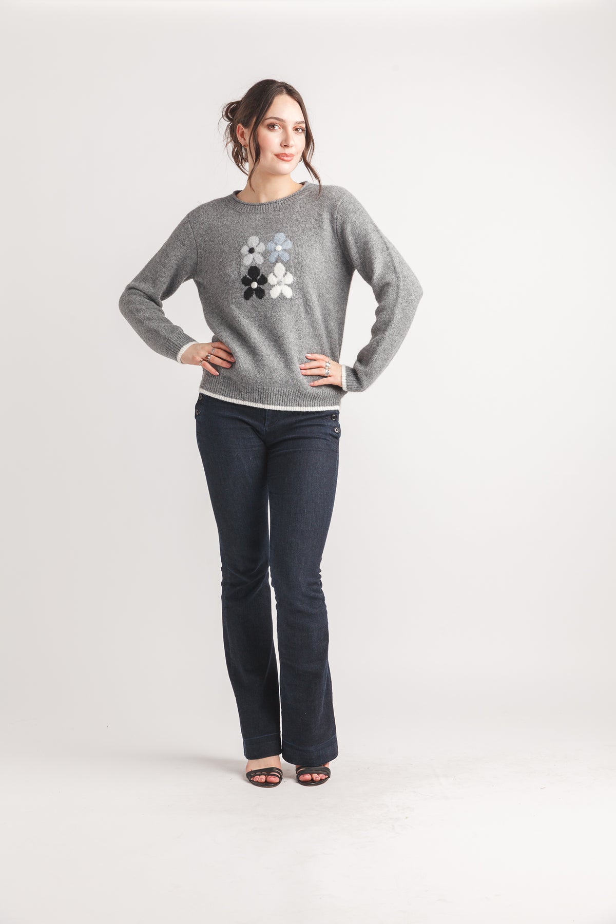 Floral Knit Sweater