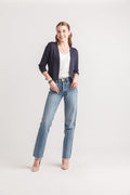 3/4 Sleeve Open Knit Cardigan