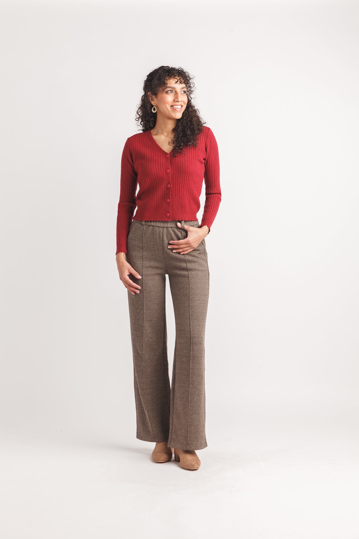 Ribbed Crop Cardigan