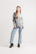 Daisy Knit Intarsia Sweater