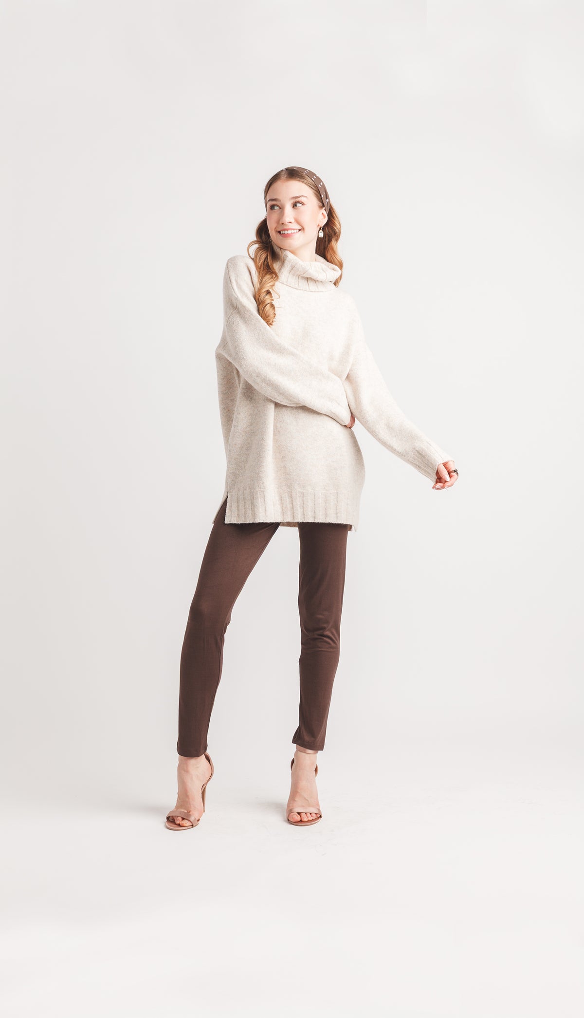 Heathered Turtle Neck Tunic