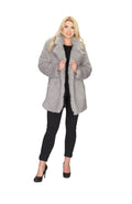 GREY Shag Faux Fur Jacket