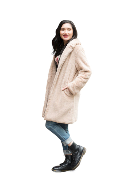 LATTE Faux Fur Classic Jacket