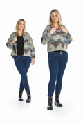Blue Global Short Shacket with Pockets