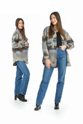 BLUE Global Shacket with Pockets
