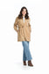 DENIM Soft Curduroy Shirt Jacket with Waist Tie