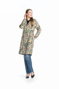 Cream Floral Tapestry Jacket with Pockets