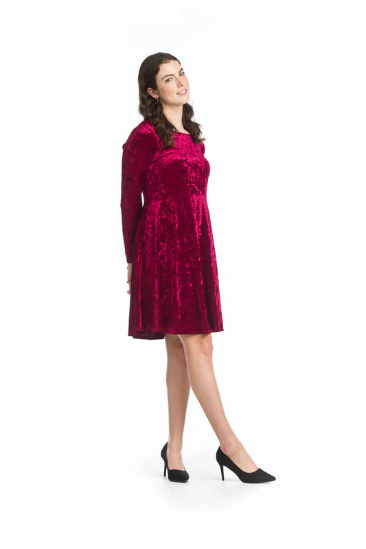 BURGN Crushed Velvet Dress