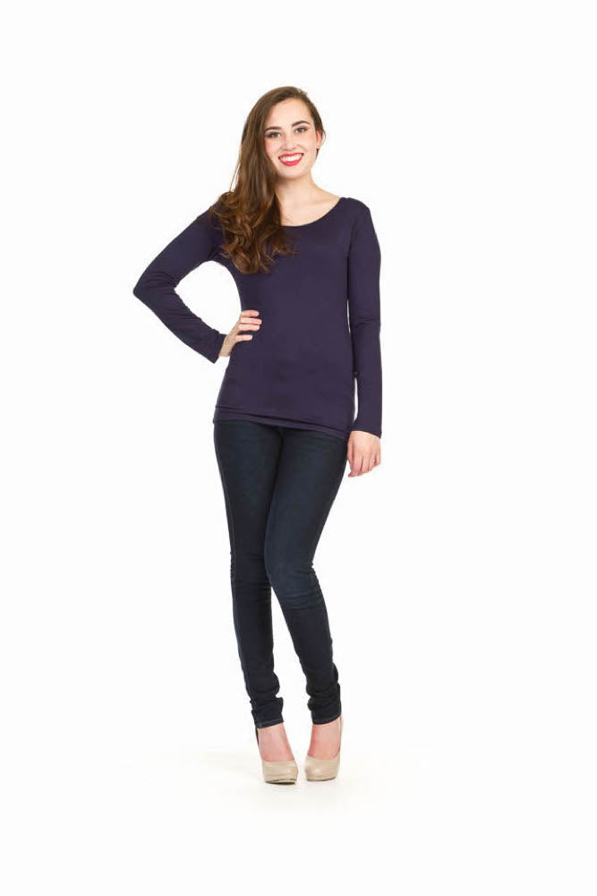 mustard Basic Long Sleeves Knit Top