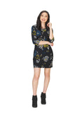 BLACK Floral Print Dress