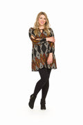 BLACK Boho Peep Sleeve Keyhole Sweater Dress
